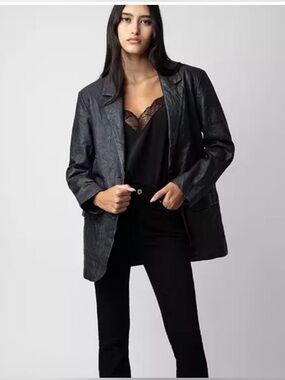 Zadig & Voltaire Venturi leather jacket NWT